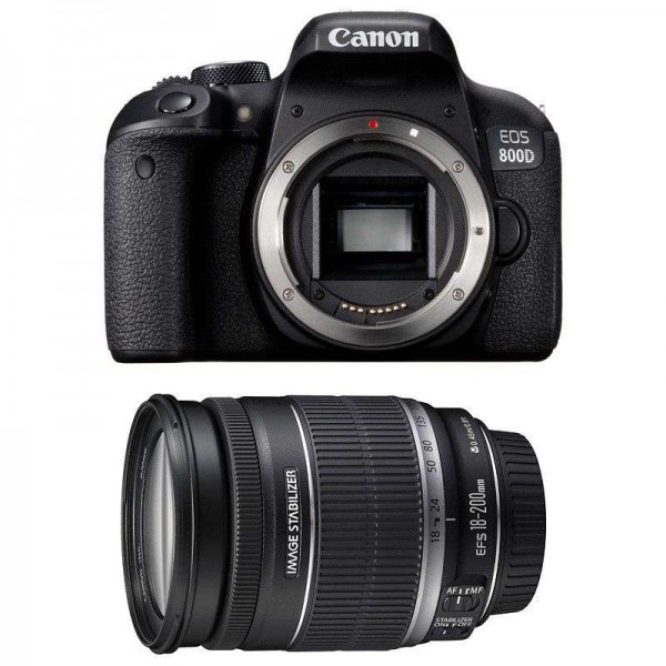 Appareil photo Reflex Canon 800D + EF-S 18-200 mm F3,5-5,6 IS-3