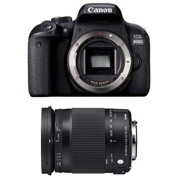 Appareil photo Reflex Canon 800D + Sigma 18-300 mm F3,5-6,3 DC OS HSM Contemporary Macro-3