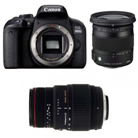 Appareil photo Reflex Canon 800D + Sigma 17-70 mm F2,8-4 DC Macro OS HSM Contemporary + Sigma 70-300 mm F4-5,6 DG APO Macro-3