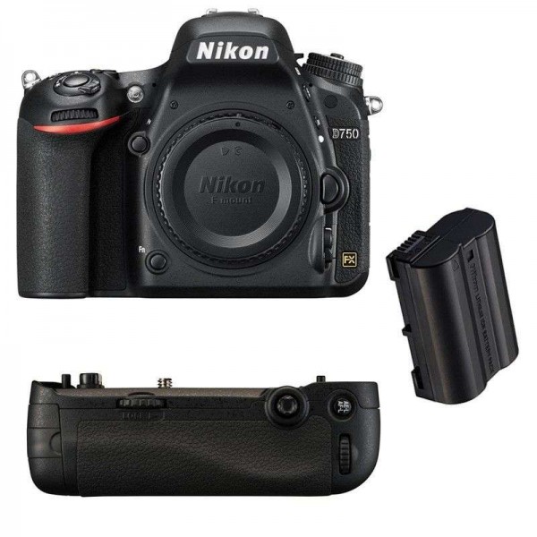 Appareil photo Reflex Nikon D750 + Grip MB-D16 + Batterie EN-EL15-3