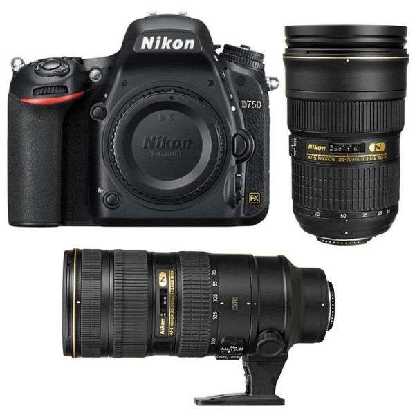 Appareil photo Reflex Nikon D750 + AF-S 24-70 mm F2.8 G ED + AF-S 70-200 mm F2.8 G IF ED VR II-3