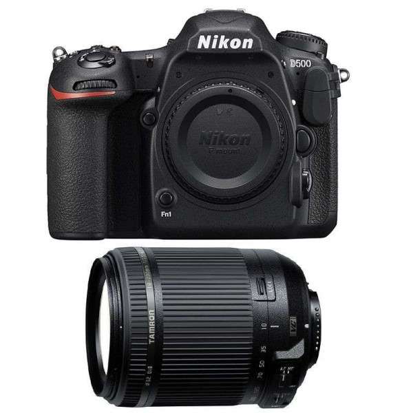 Cámara Nikon D500 + Tamron 18-200 mm F/3.5-6.3 Di II VC-4