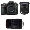 Cámara Nikon D7500 + Sigma 17-70 mm f/2,8-4 DC Macro OS HSM Cont. + 70-300 mm f/4-5,6 DG APO Macro-3