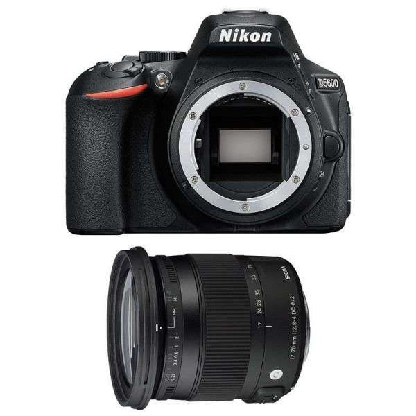Appareil photo Reflex Nikon D5600 + Sigma 17-70 mm F2,8-4 DC Macro OS HSM Contemporary-4