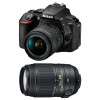 Cámara Nikon D5600 + AF-P DX NIKKOR 18-55 mm f/3.5-5.6G VR + AF-S DX 55-300 mm f/4.5-5.6 G ED VR-4