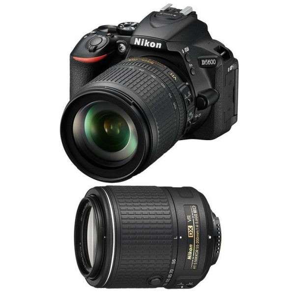 Cámara Nikon D5600 + AF-S DX 18-105 mm f/3.5-5.6G ED VR + AF-S DX 55-200 mm f/4-5.6 ED VR II-4