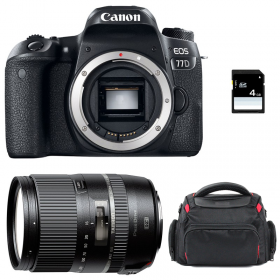 Appareil photo Reflex Canon 77D + Tamron 16-300 mm F3.5-6.3 Di II VC PZD MACRO + Sac + SD 4Go-1