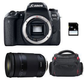 Appareil photo Reflex Canon 77D + Tamron 18-400mm F3.5-6.3 Di II VC HLD + Sac + SD 4Go-1