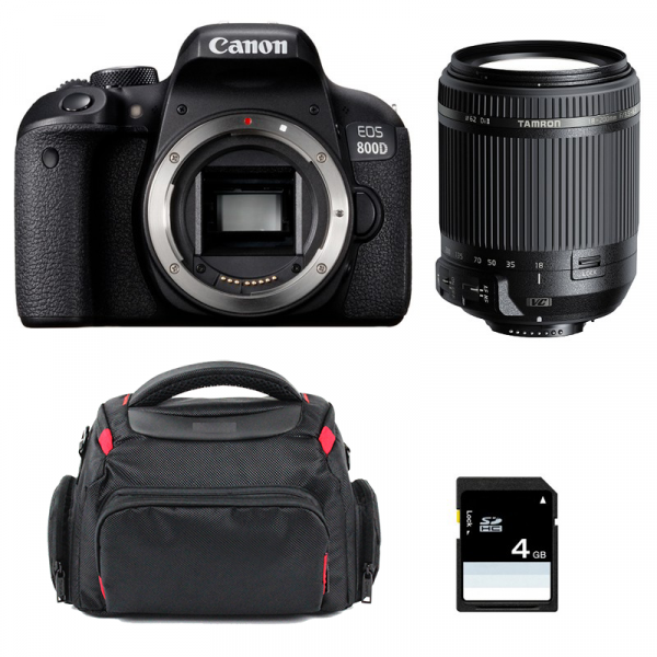 Canon EOS 800D + Tamron 18-200mm F/3.5-6.3 Di II VC + Bag + SD 4Go-1