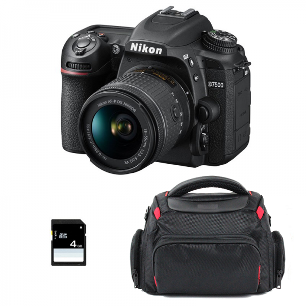 Nikon D7500 + AF-P DX NIKKOR 18-55 mm f/3.5-5.6G VR + Bag + SD 4Go-1