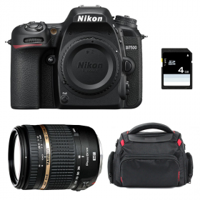 Appareil photo Reflex Nikon D7500 + Tamron AF 18-270 mm F3.5-6.3 Di II VC PZD + Sac + SD 4Go-1