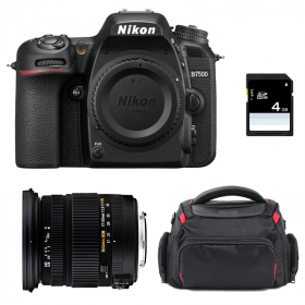 Cámara Nikon D7500 + Sigma 17-50 mm f/2,8 DC OS EX HSM + Bolsa + SD 4Go-1