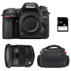 Appareil photo Reflex Nikon D7500 + Sigma 17-70 mm F2,8-4 DC Macro OS HSM Contemporary + Sac + SD 4 Go-1
