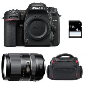 Appareil photo Reflex Nikon D7500 + Tamron 16-300mm VC PZD + Sac + SD 4Go-1