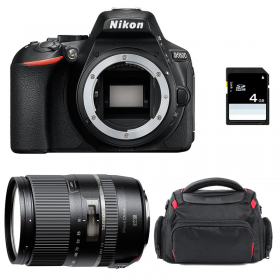 Appareil photo Reflex Nikon D5600 + Tamron 16-300 mm F3.5-6.3 Di II VC PZD MACRO + Sac + SD 4Go-1