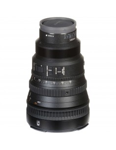 Sony SEL FE PZ 28-135mm f/4 G OSS lens with adjustable zoom rings and lens hood Sony SEL FE PZ 28-135mm f/4 G OSS lens with adjustable zoom rings and lens hood