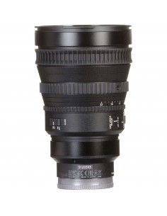 Objectif Sony SEL FE PZ 28-135 mm F4 G OSS pour monture E, vue de profil Objectif Sony SEL FE PZ 28-135 mm F4 G OSS pour monture E, vue de profil