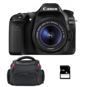 Canon EOS 80D + EF-S 18-55 mm IS STM + Bag + SD 4Go-1