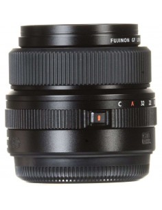 Objectif Fujifilm GF 63mm F2.8 R WR avec bague de mise au point et ouverture