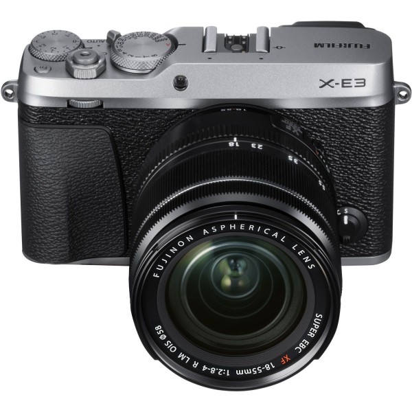 Fujifilm X E3 Silver  Fujinon  XF  18 55 mm f 2 8 4 R LM 