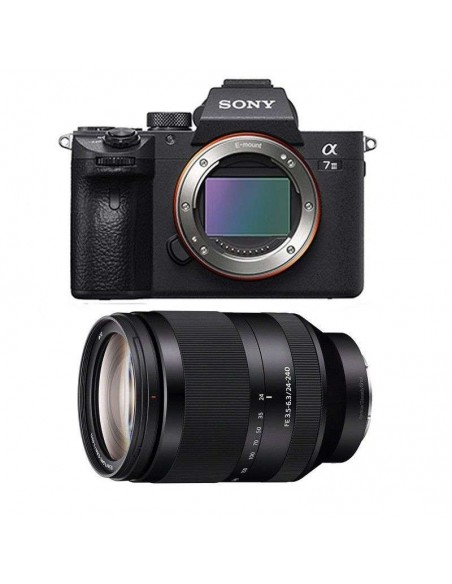 Sony A7 III + FE 24-105 mm F4 G OSS + SanDisk 256GB UHS-I SDXC 170 MB/s + 2 NP-FZ100 + Sac - Appareil Photo Hybride|MCZ DIRECT