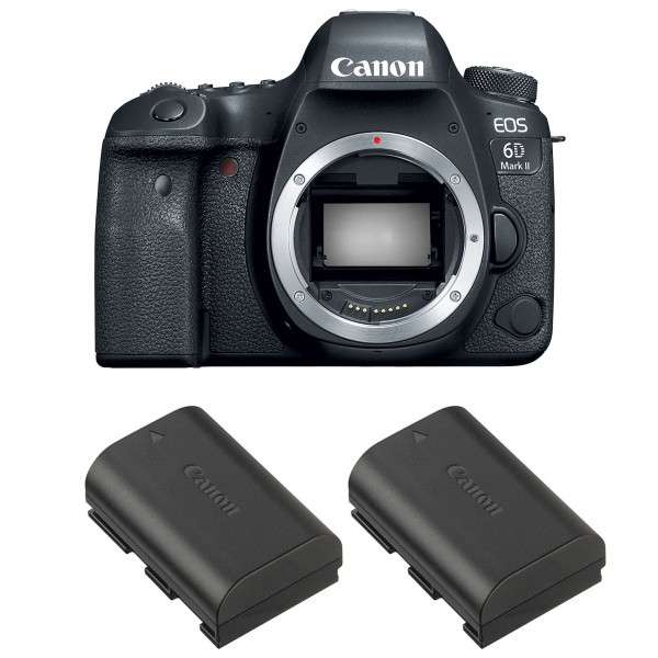 Canon EOS 6D Mark II + 2 Canon LP-E6N-1