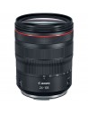 Canon RF 24-105mm f/4L IS USM lens showcasing zoom range and robust build