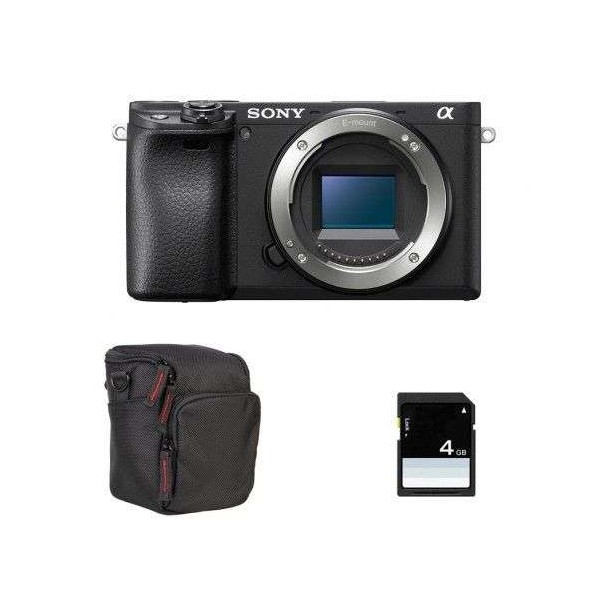 Sony Alpha 6400 Cuerpo Negro + Bolsa + SD 4 Go