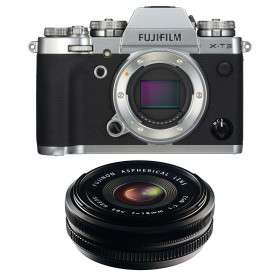 Cámara mirrorless Fujifilm XT3 Plata + Fujinon XF 18mm f/2.0 R Negro-4