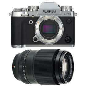 Appareil photo hybride Fujifilm XT3 Silver + Fujifilm XF 90mm F2 R LM WR Noir-4