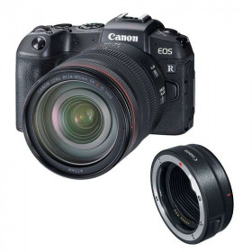 Cámara mirrorless Canon RP + RF 24-105mm f/4L IS USM + EF-EOS R-5