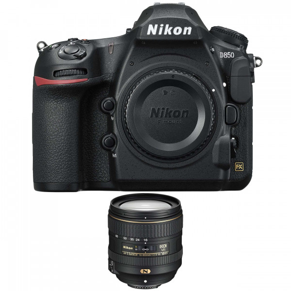 Nikon D850 body + AF-S Nikkor 16-80mm f/2.8-4E ED VR-11