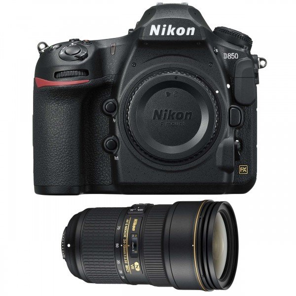 Nikon D850 body + AF-S Nikkor 24-70mm f/2.8E ED VR-12