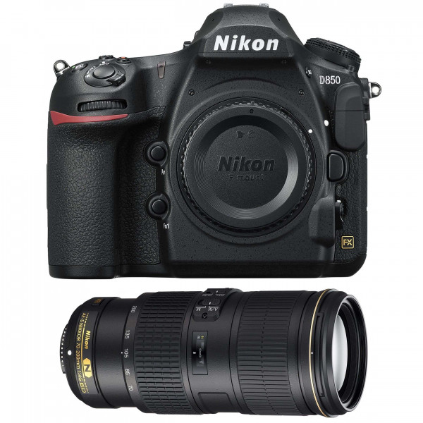 Nikon D850 Cuerpo + AF-S Nikkor 70-200mm f/4G ED VR - Cámara reflex-11