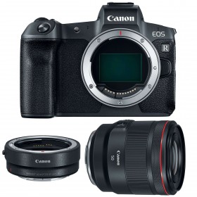 Appareil photo hybride Canon R + RF 50mm F1.2L USM + Canon EF R-4