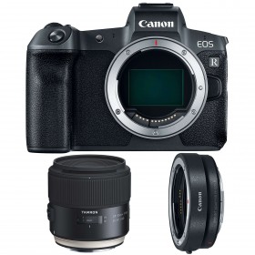 Cámara mirrorless Canon R + Tamron SP 35mm F/1.8 Di VC USD + Canon EF R-4