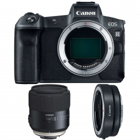 Cámara mirrorless Canon R + Tamron SP 45mm F/1.8 Di VC USD + Canon EF R-4