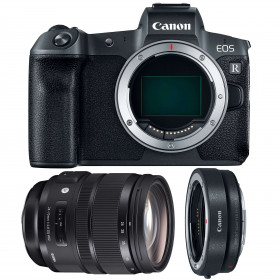 Cámara mirrorless Canon R + Sigma 24-70mm F2.8 DG OS HSM Art + Canon EF R-4