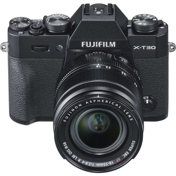 Appareil photo hybride Fujifilm XT30 Noir + XF 18-55mm F2.8-4 R LM OIS Noir-1