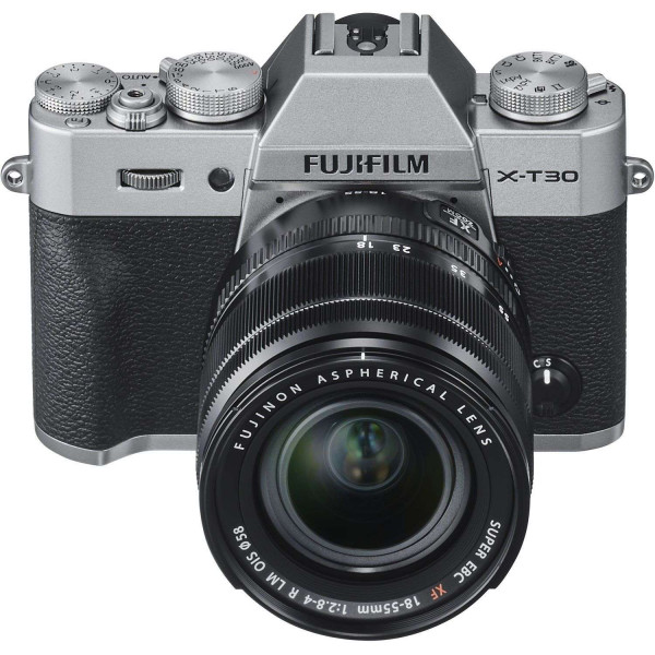 Cámara mirrorless Fujifilm XT30 Silver + XF 18-55mm f/2.8-4 R LM OIS Negro-3