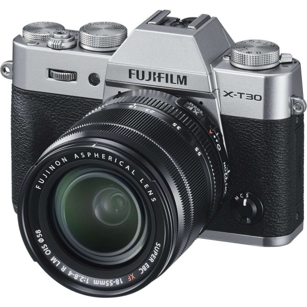 Cámara mirrorless Fujifilm XT30 Silver + XF 18-55mm f/2.8-4 R LM OIS Negro-7