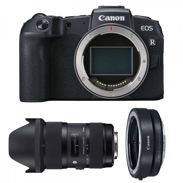 Cámara mirrorless Canon RP + Sigma 18-35mm F1.8 DC HSM Art + Canon EF R-5