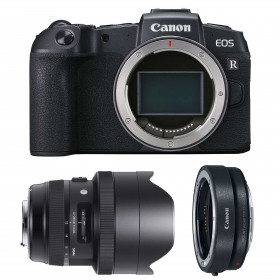 Cámara mirrorless Canon RP + Sigma 12-24mm F4 DG HSM Art + Canon EF R-5