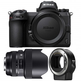 Appareil photo hybride Nikon Z7 + Sigma 14-24mm F2.8 DG HSM Art + Nikon FTZ-4