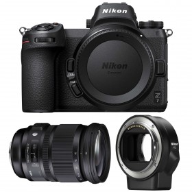 Appareil photo hybride Nikon Z7 + Sigma 24-105mm F4 DG OS HSM Art + Nikon FTZ-4