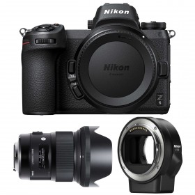 Appareil photo hybride Nikon Z6 + Sigma 24mm F1.4 DG HSM Art + Nikon FTZ-5