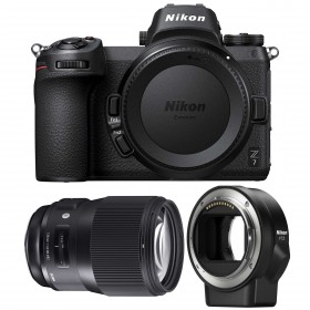 Appareil photo hybride Nikon Z7 + Sigma 135mm F1.8 DG HSM Art + Nikon FTZ-4