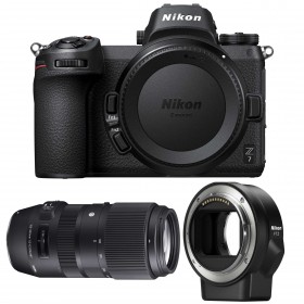 Appareil photo hybride Nikon Z7 + Sigma 100-400mm F5-6.3 DG OS HSM Contemporary + Nikon FTZ-4