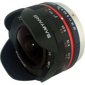 Objetivo Samyang 7.5mm 1:3.5 UMC Fish-eye MFT Negro (M3/4)-1