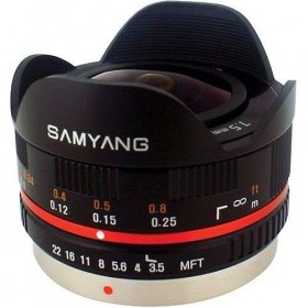 Samyang 7.5mm 1:3.5 UMC Fish-eye MFT Negro (M3/4) - Objetivo Samyang-2